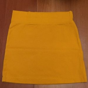 Yellow Cotton Mini Skirt  (🛍 Bundle ANY 6/$36)